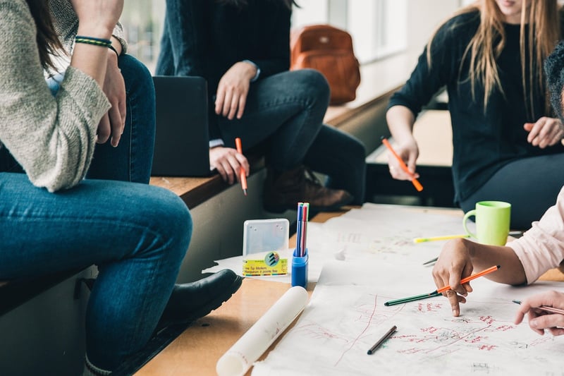 Group of people learning